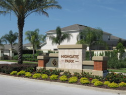 The entrance to our beautiful gated community